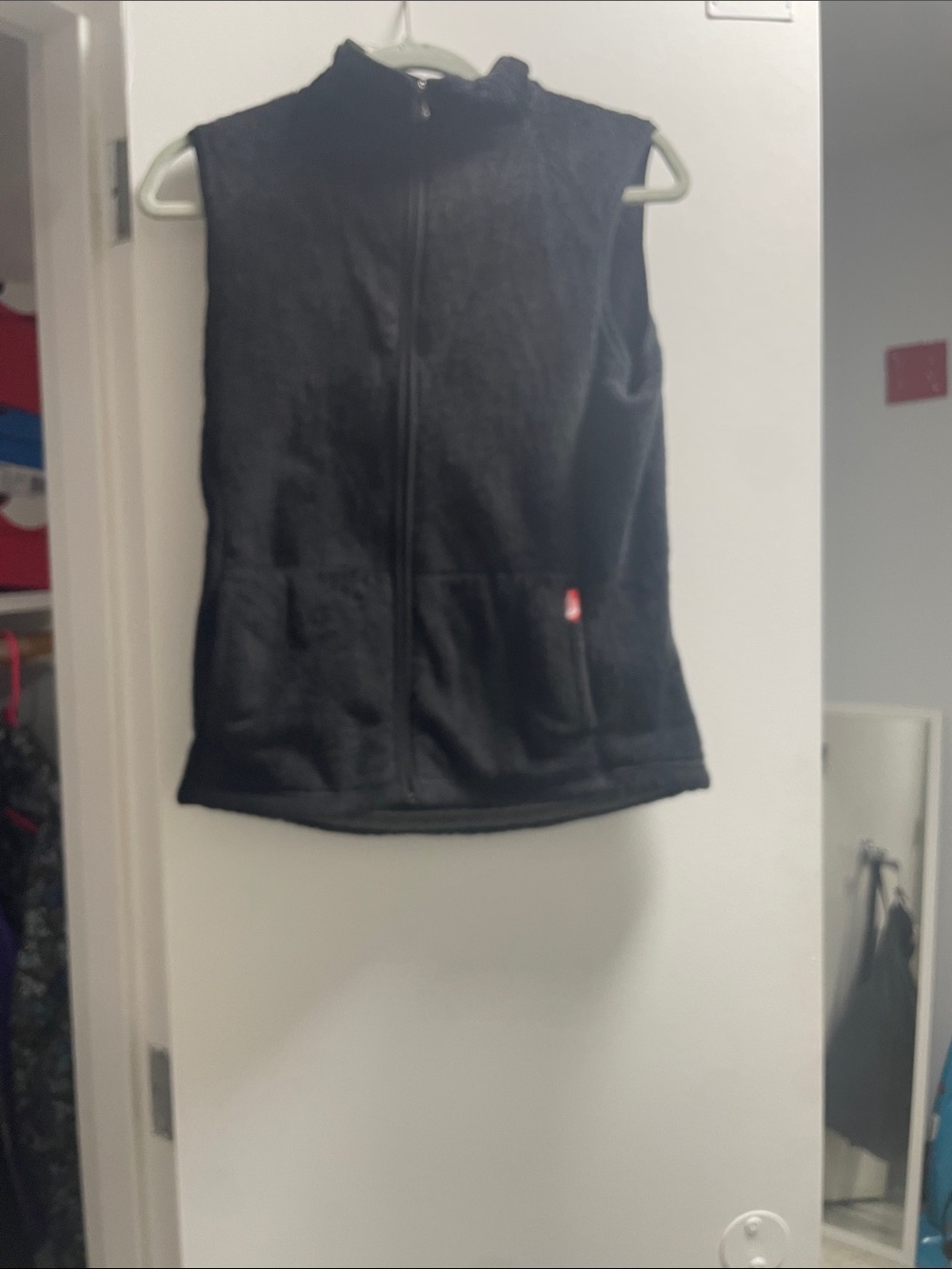 The North Face Black Fleece Vest with Zip Front